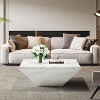 Hommoo Modern Coffee Table, 35.43" Center Table with Faux Marble Top - 2 of 4
