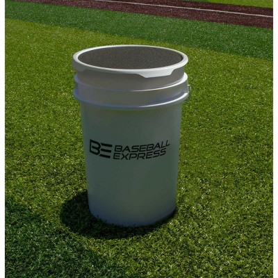 Baseball Express Empty Ball Bucket with Padded Lid
