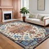 Washable Medallion Area Rugs Ultra-Soft Vintage Printed Floor Mats - 2 of 4