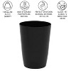 LunaLulinlk Black Small Trash Can with Open Top for Tight Spaces - 1.58 Gallon Capacity - 3 of 4