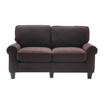 61" Copenhagen Loveseat Dark Brown - Serta : Target