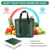 Unique Bargains Insulated Leakproof Thermal Zipper Portable Lunch Bag - 3 of 4