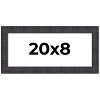 PosterPalooza | Panoramic Distressed Brown Picture Frame - UV Acrylic, Foam Board Backing, Hanging Hardware - 2 of 4