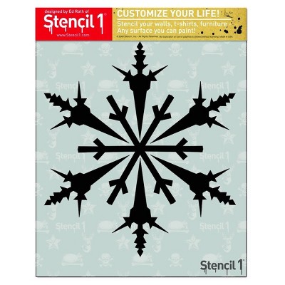 Stencil1 Snowflake - Stencil 8.5" x 11"