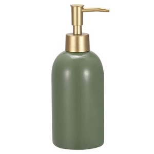 Unique Bargains Ceramic Hand Soap Dispenser with Stainless Steel Pump - 1 of 4