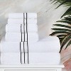 Premium Cotton Solid Plush Heavyweight Hotel Luxury Towel Set by Blue Nile Mills - 2 of 4