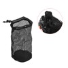 Unique Bargains Nylon Drawstring Cord Lock Closure Mesh Golf Ball Bag Black 2 Pcs - 4 of 4