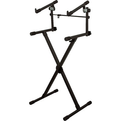 On-Stage Heavy-Duty 2-Tier Keyboard X Stand