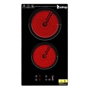 Winado 20 in. 2-Burners Elements Electric Stove Top Glass Top Radiant Electric Cooktop - 1 of 4