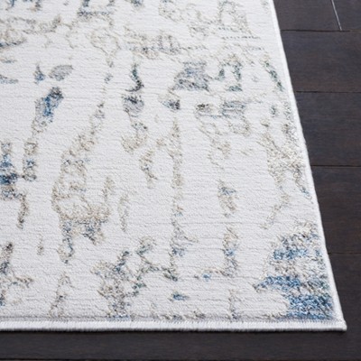 Safavieh Bel Air Gray and Turquoise Square Synthetic Area Rug