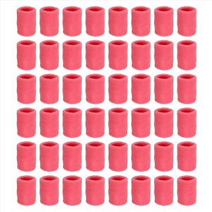 Unique Bargains Cotton Terry Cloth Tennis Basketball Working Out Running Wicking Air Permeable Sports Sweatbands 48 Pcs - 1 of 4