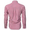 Clearlove Men's Plaid Button Down Shirt Long Sleeves Dress Shirt Wrinkle Free Casual Gingham Shirt - 2 of 4
