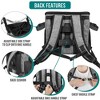 PetAmi Dog Bike Basket, Soft-Sided Ventilated Carrier Backpack, Pet Bicycle Handlebar Puppy Cat Kitten, Car Booster Seat Safety Strap - 4 of 4