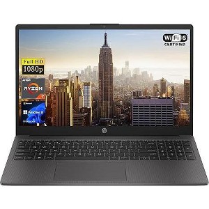 HP 255 G10 15.6" FHD Laptop, AMD Ryzen 7 7730U, 16GB RAM, 1TB SSD, Windows 11 Pro, Dark Ash Silver (A29T2UA) - 1 of 4