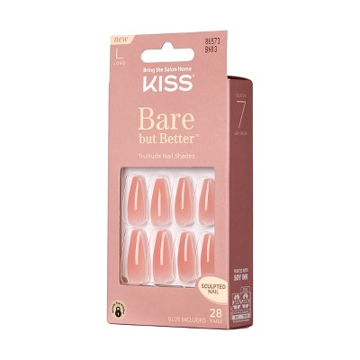 KISS Bare But Better TruNude Fake Nails - Nude Glow - 28ct_2