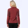 INSPIRE CHIC Women's Fringe Long Sleeve Button Down Disco Party Shirts - 4 of 4
