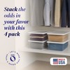 Homz Plastic Multipurpose Stackable Storage Container Bins with Secure Latching Lid for Home and Office Organization - 2 of 4
