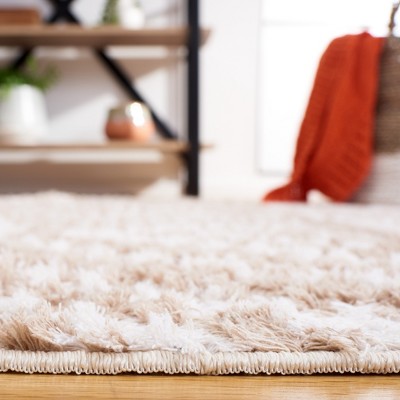 Beige and Ivory Flat Woven Geometric Area Rug