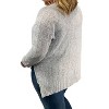 Women's 3/4 Sleeve Yarn Pullover Sweater - SHE + SKY - 2 of 3