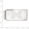 Black Bow Jewelry 14k White Gold Michigan Wolverines NCAA Money Clip - 2 of 3