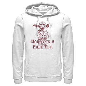 Men's Harry Potter Dobby is a Free Elf Pull Over Hoodie - 1 of 4