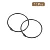 Unique Bargains Carbon Steel Loose Leaf Binder Snap Shower Curtain Rings 15 Pcs - 3 of 4