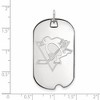 Black Bow Jewelry 10k White Gold Pittsburgh Penguins NHL Large Pendant - 2 of 3