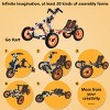 Yukimo 21"H Constructible Kit Kids Balance Bike No Pedals Toys for 1 to 4 Year Old Engineering Building Kit Kids Sit/Stand Scooter Most Popular S-Kit - 2 of 4