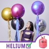 PartyWoo Foil Balloons Purple Pearl Round 22 Inch 6 pcs - 3 of 4