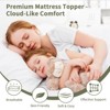 Itopfox Extra Thick Mattress Topper for Back Pain & Cloud-Like Sleep Soft & Plush Pillow Top Bed Topper for Firm Mattress, Cooling Overfilled 1400GSM - 3 of 4