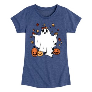 Girls' - Instant Message - Fall Fitted Short Sleeve Graphic T-Shirt - 1 of 4