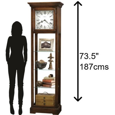 Le Rose 73.5'' Hampton Cherry Quartz Floor Clock