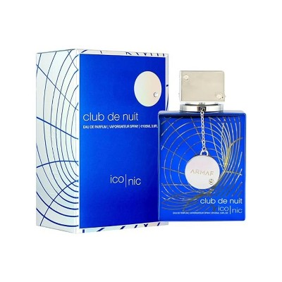 Armaf Club de Nuit Blue Iconic for Men Eau de Parfum Spray, Long Lasting Fresh Woody Scent, 3.6 Fl oz