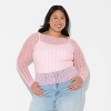 Women's Long Sleeve Boat Neck Henley Shirt - Wild Fable™ - 2 of 3