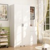 Famapy White Multifunctional Large Vertical Storage Cabinet Vanity Cabinet - 2 of 4
