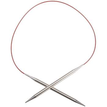 Chiaogoo Red Lace Stainless Circular Knitting Needles 16 -size 10
