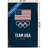 Trends International Team USA - Logo Blue Framed Wall Poster Prints - 3 of 4