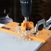 VEVOR Concealed Hinge Jig, Cabinet Hinge Jig with C-Type Clamp and Accessories, PA66 Nylon and Steel Material, Accurate Hinge Drill Jig, Brown - 2 of 4