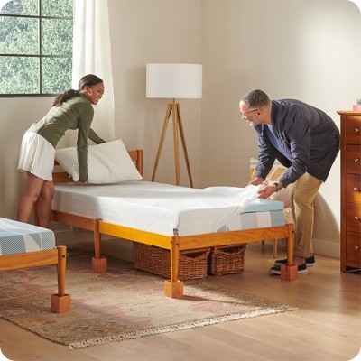 Twin Size Gel Memory Foam Mattress Topper with Cooling Cover