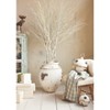 Storied Home Large Metal Bell Ornament with Star Cut-Outs in Distressed Finish, White - 2 of 3