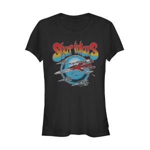 Juniors Womens Star Wars: The Rise of Skywalker Groovy Flight T-Shirt - 1 of 3