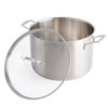 Gibson Home Babish 12qt Triply Stainless Steel Professional Grade Stock Pot with Lid: 14.5" Diameter, Silver, 11 lbs - 2 of 4