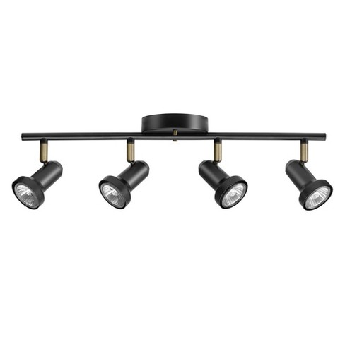 Globe Electric 59443 Melo 4 Light 20 Wide Fixed Rail Linear Ceiling Fixture