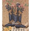 Manual Woodworks and Weavers Fringed Cotton Throw – Texas Bluebonnet Floral Blanket for Home Décor - 2 of 3