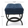 GDFStudio Jaymee Contemporary Tufted Fabric Upholstered Ottoman Bench - 4 of 4