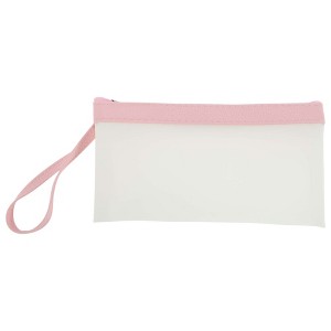 Unique Bargains Translucent Frosted Spacious Stationery Bag with Zipper for Teen Girls Boy Office Men Women - 1 of 4