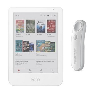 Kobo Clara Color (White) eReader with White Remote Bundle - 1 of 4