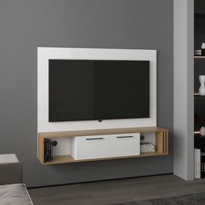 Bella Depot 56" Floating Entertainment Center with Cabinets and Shelves - 1 of 4