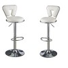 NicBex Adjustable Bar Stools Set of 2,Gas lift Counter Height Bar Stools with Chrome Base,Barstools with Faux Leather,Bar Chairs for Home,Bar - 2 of 4