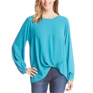 Karen Kane Womens Twist Hem Pullover Blouse - 1 of 1